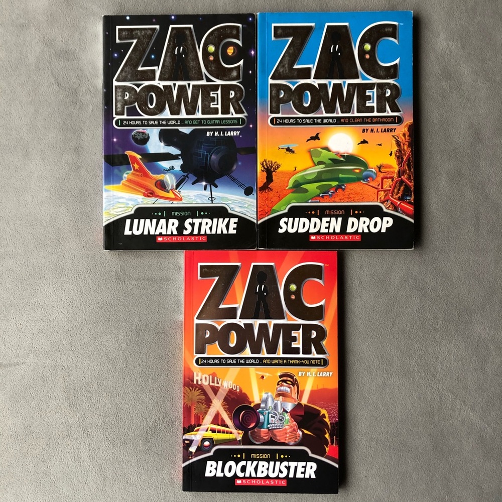 Set of 3 ~ Zac Power Novels